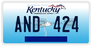 AND424 license plate in Kentucky