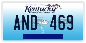 AND469  license plate in KY