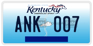 ANK007  license plate in KY
