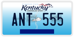ANT555 license plate in Kentucky
