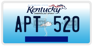 APT520  license plate in KY