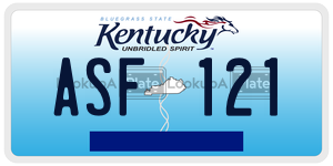 ASF121  license plate in KY