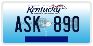 ASK890  license plate in KY