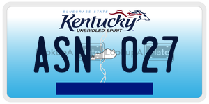 ASN027  license plate in KY