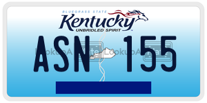 ASN155  license plate in KY