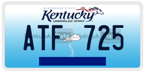 ATF725  license plate in KY
