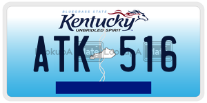 ATK516 license plate in Kentucky