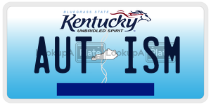 AUTISM  license plate in KY