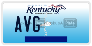 AVG  license plate in KY