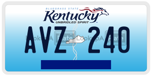 AVZ240  license plate in KY