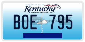 B0E795  license plate in KY