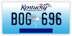 B0G696  license plate in KY