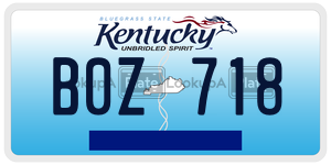 B0Z718  license plate in KY