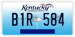 B1R584  license plate in KY