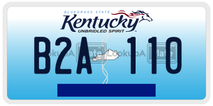 B2A110  license plate in KY