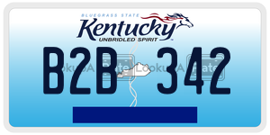 B2B342 license plate in Kentucky