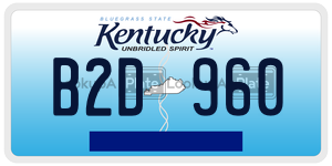 B2D960  license plate in KY