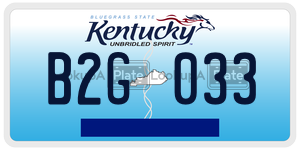 B2G033  license plate in KY