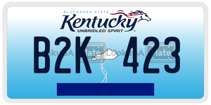 B2K423 license plate in Kentucky