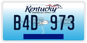 B4D973  license plate in KY