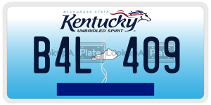 B4L409  license plate in KY
