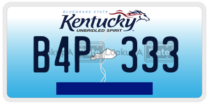 B4P333 license plate in Kentucky