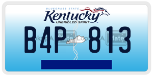 B4P813 license plate in Kentucky