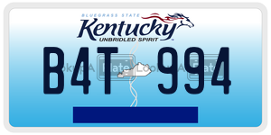 B4T994  license plate in KY