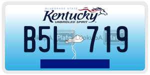 B5L719  license plate in KY