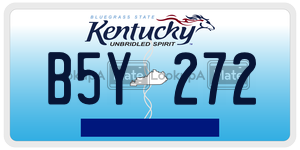 B5Y272  license plate in KY