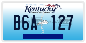 B6A127  license plate in KY