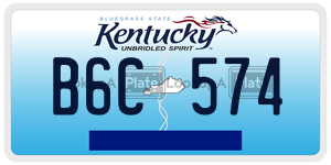 B6C574  license plate in KY