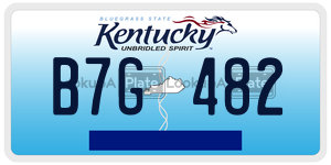 B7G482 license plate in Kentucky