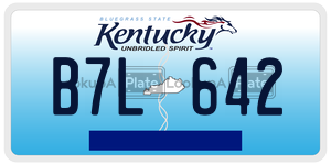 B7L642  license plate in KY