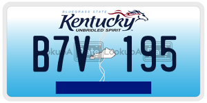 B7V195 license plate in Kentucky