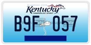 B9F057  license plate in KY