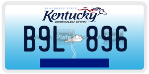 B9L896  license plate in KY