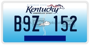 B9Z152  license plate in KY