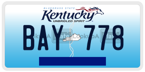 BAY778 license plate in Kentucky