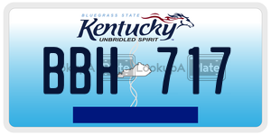 BBH717  license plate in KY