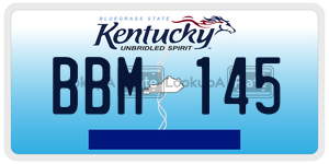 BBM145 license plate in Kentucky