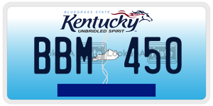 BBM450  license plate in KY