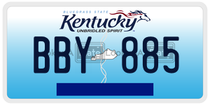 BBY885  license plate in KY