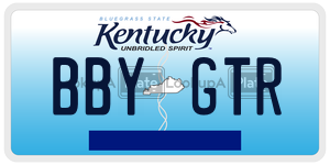 BBYGTR  license plate in KY