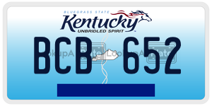 BCB652  license plate in KY