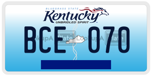 BCE070 license plate in Kentucky