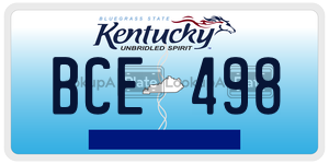 BCE498  license plate in KY