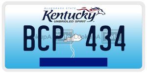 BCP434  license plate in KY