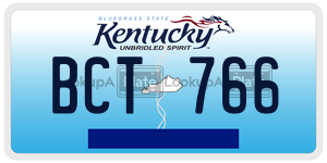 BCT766  license plate in KY