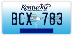 BCX783  license plate in KY